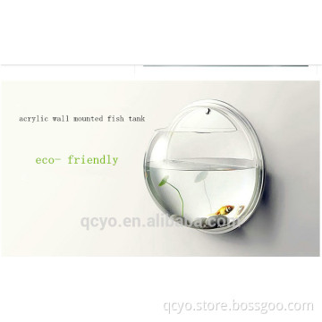 Unique high quality round acrylic wall mounted fish tank aquariums